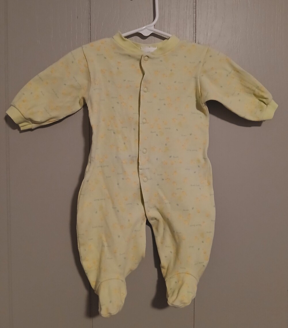 Carters Vintage Boys 3-6 Months Duckies Pajama